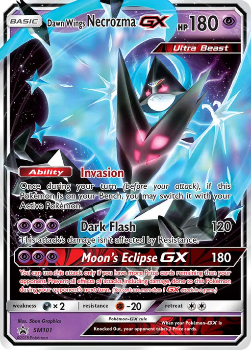 Dawn Wings Necrozma GX (SM101) [Sun & Moon: Black Star Promos] - Pokemon Single