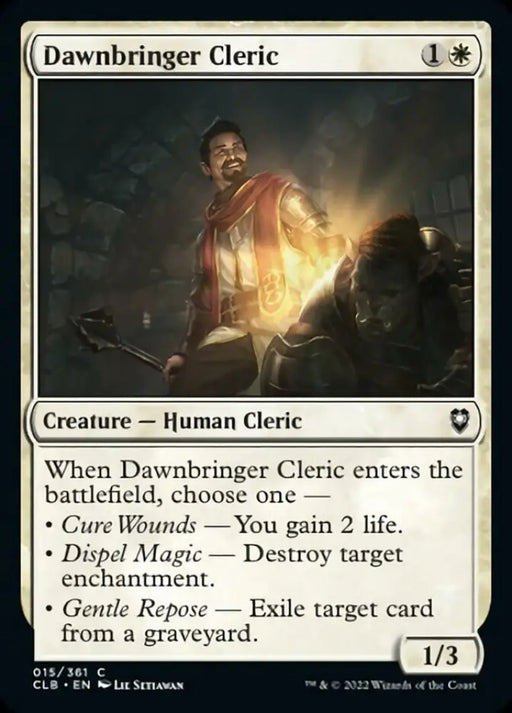 Dawnbringer Cleric [Commander Legends: Battle for Baldur’s Gate] - MTG Single