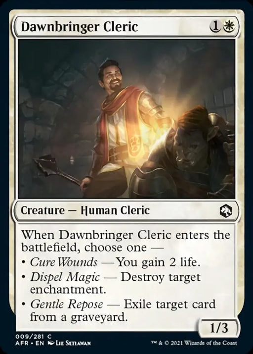 Dawnbringer Cleric [Dungeons & Dragons: Adventures in the Forgotten Realms] - MTG Single