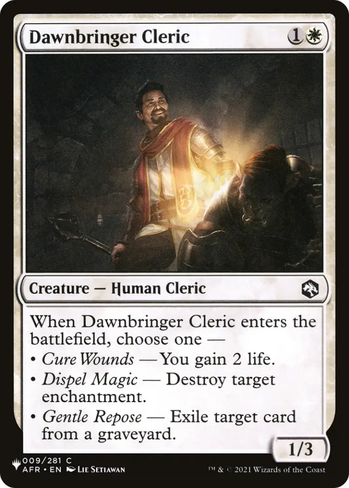 Dawnbringer Cleric [The List] - MTG Single