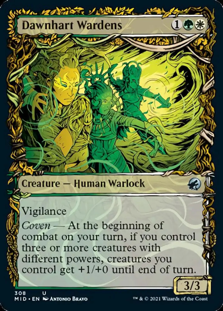 Dawnhart Wardens (Showcase Equinox) [Innistrad: Midnight Hunt] - MTG Single