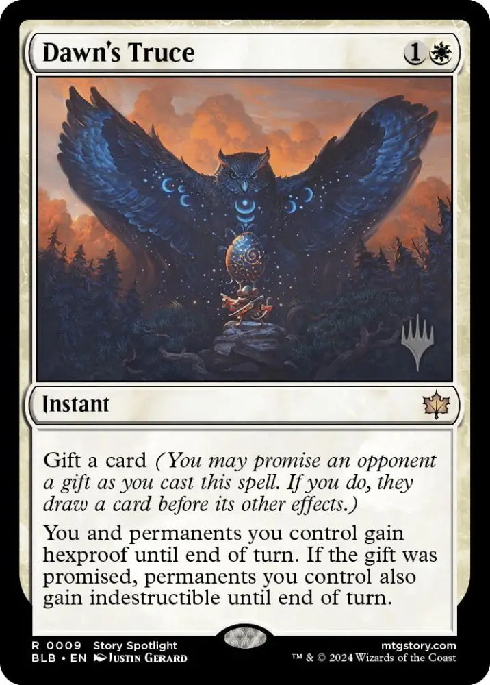 Dawn’s Truce (Promo Pack) [Bloomburrow Promos] - MTG Single