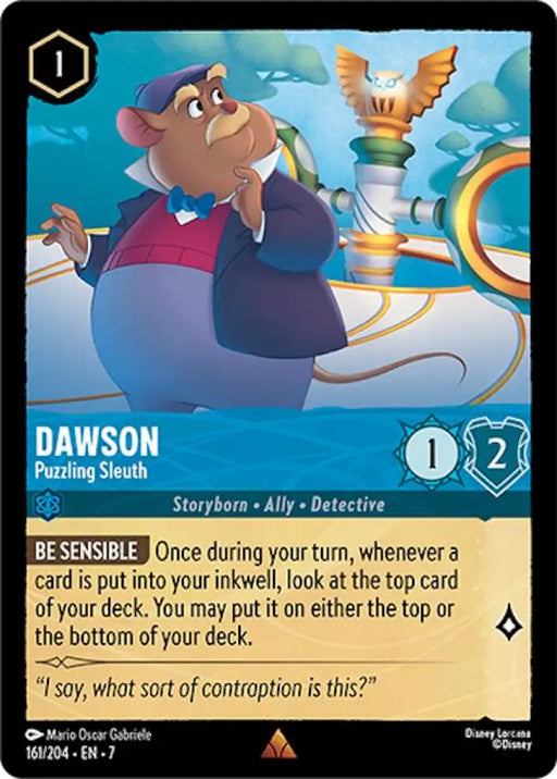 Dawson - Puzzling Sleuth (161/204) [Archazia’s Island] - Lorcana Single