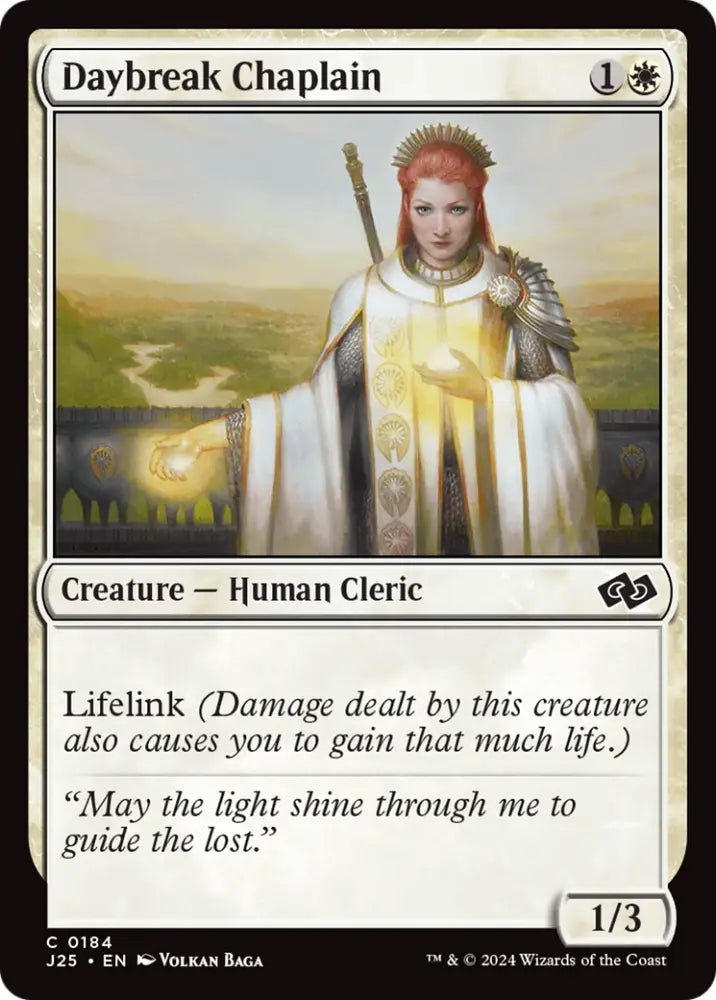 Daybreak Chaplain [Foundations Jumpstart] - MTG Single