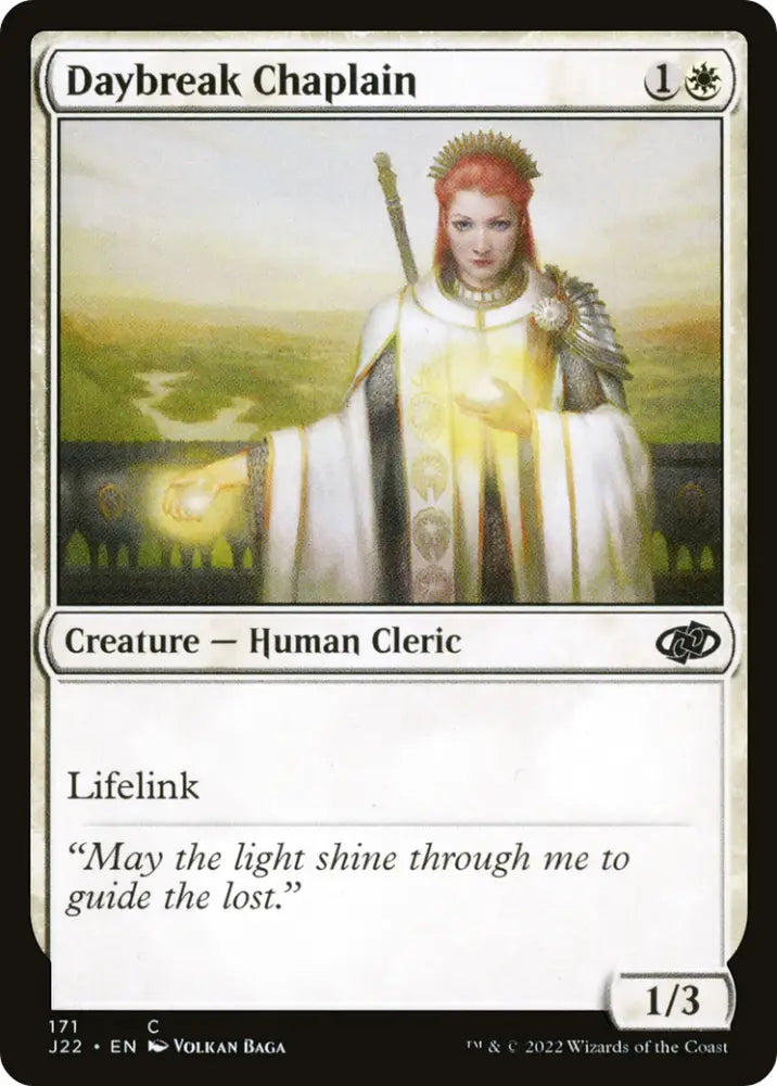 Daybreak Chaplain [Jumpstart 2022] - MTG Single