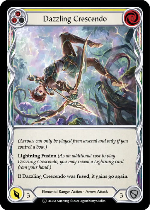 Dazzling Crescendo (Yellow) [Tales of Aria Unlimited] Unlimited Rainbow Foil - Flesh And Blood Single