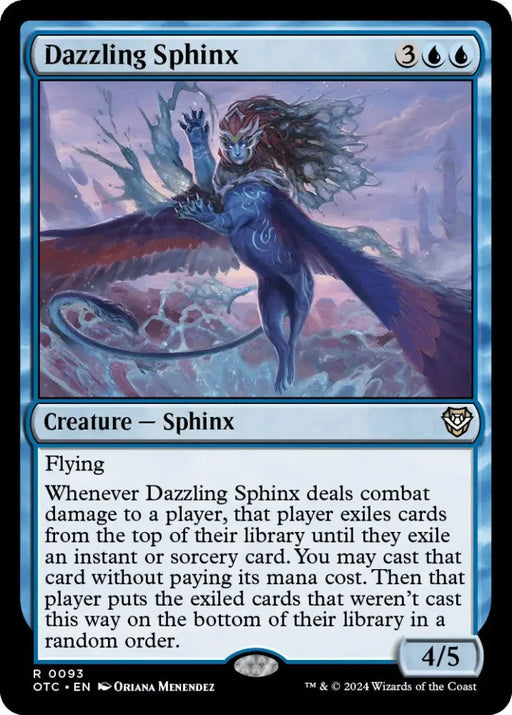 Dazzling Sphinx [Outlaws of Thunder Junction Commander] - MTG Single