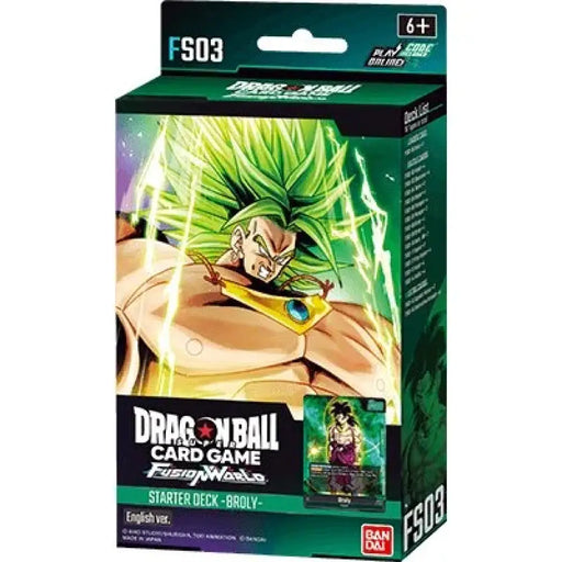 DBS Fusion World Starter Deck 3 Broly - Dragon Ball Super Fusion World Sealed