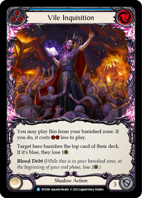 Vile Inquisition (Blue) [Dusk Till Dawn] Rainbow Foil