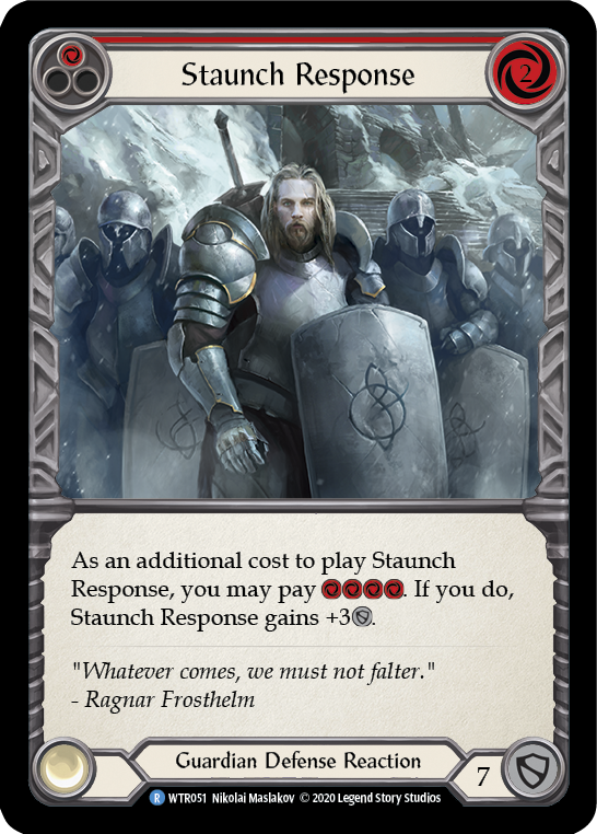 Staunch Response (Red) [Welcome to Rathe Unlimited] Unlimited Rainbow Foil