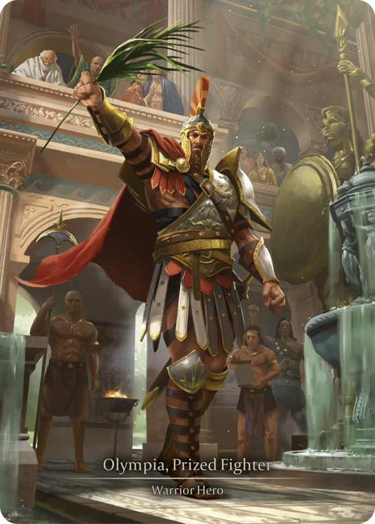 Olympia, Prized Fighter (Marvel) [Heavy Hitters] Cold Foil