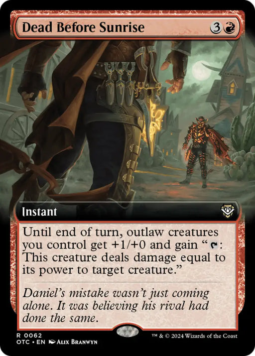 Dead Before Sunrise (Extended Art) [Outlaws of Thunder Junction Commander] - MTG Single