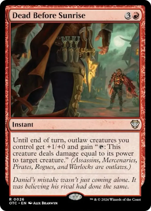 Dead Before Sunrise [Outlaws of Thunder Junction Commander] - MTG Single