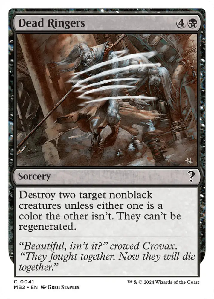 Dead Ringers (White Border) [Mystery Booster 2] - MTG Single