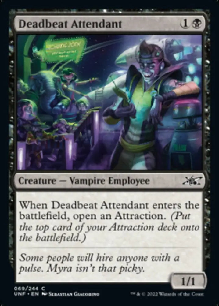 Deadbeat Attendant [Unfinity] - MTG Single