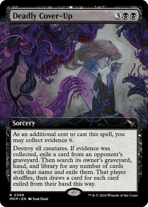 Deadly Cover-Up (Extended Art) [Murders at Karlov Manor] - MTG Single