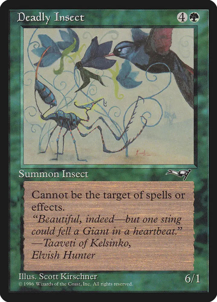 Deadly Insect (Bird Art) [Alliances] - MTG Single