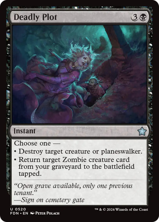Deadly Plot [Foundations] - MTG Single