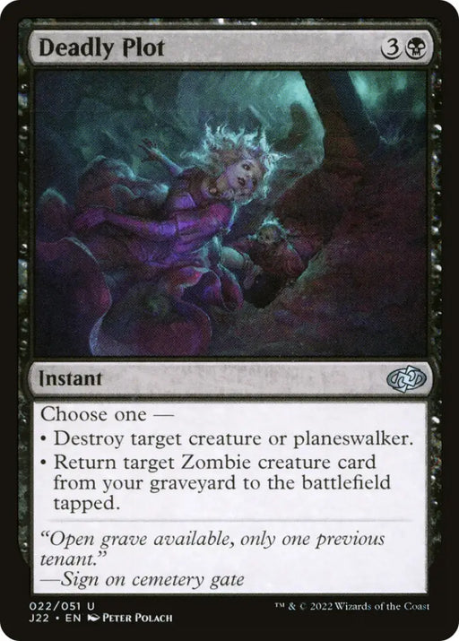 Deadly Plot [Jumpstart 2022] - MTG Single
