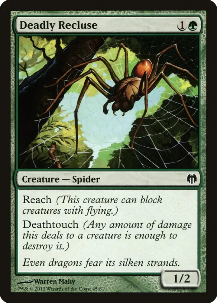 Deadly Recluse [Duel Decks: Heroes vs. Monsters] - MTG Single