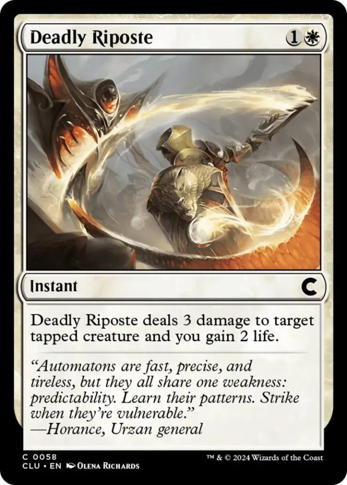 Deadly Riposte [Ravnica: Clue Edition] - MTG Single