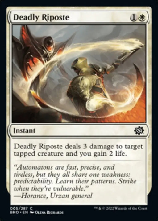 Deadly Riposte [The Brothers’ War] - MTG Single