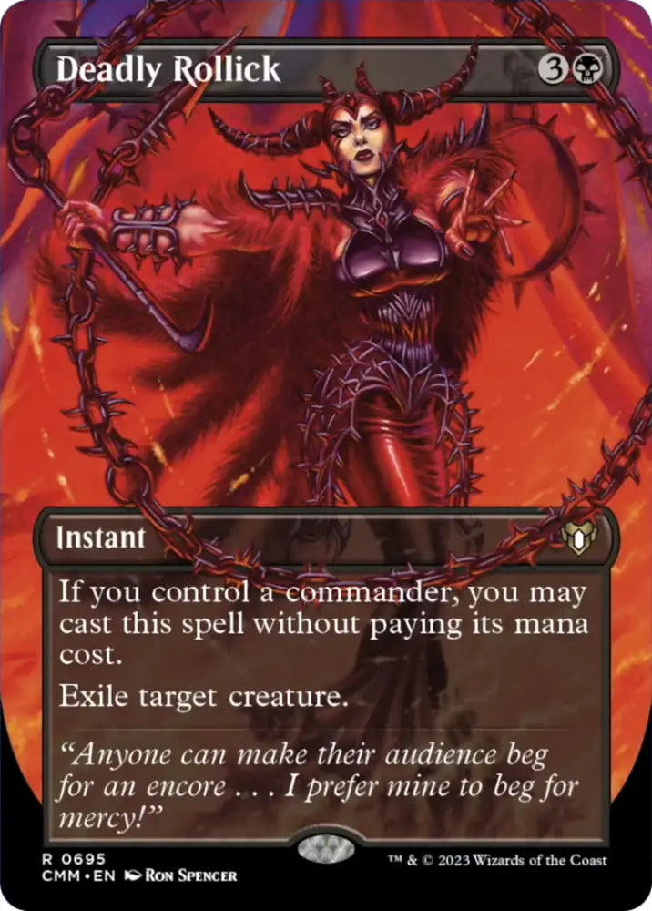 Deadly Rollick (Borderless Alternate Art) [Commander Masters] - MTG Single