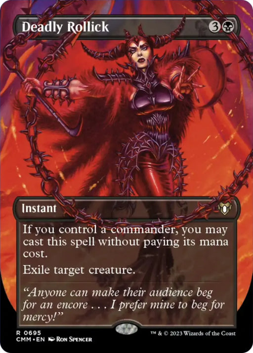Deadly Rollick (Borderless Alternate Art) [Commander Masters] - MTG Single