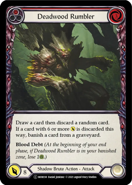 Deadwood Rumbler (Red) [Monarch Unlimited] Unlimited Rainbow Foil - Flesh And Blood Single