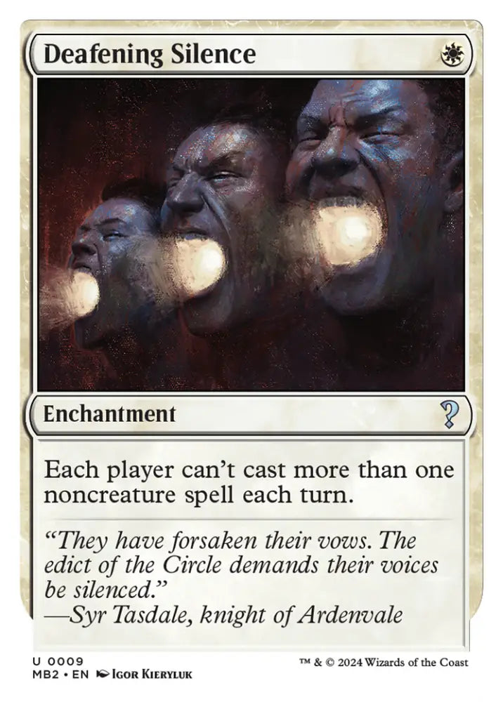Deafening Silence (White Border) [Mystery Booster 2] - MTG Single