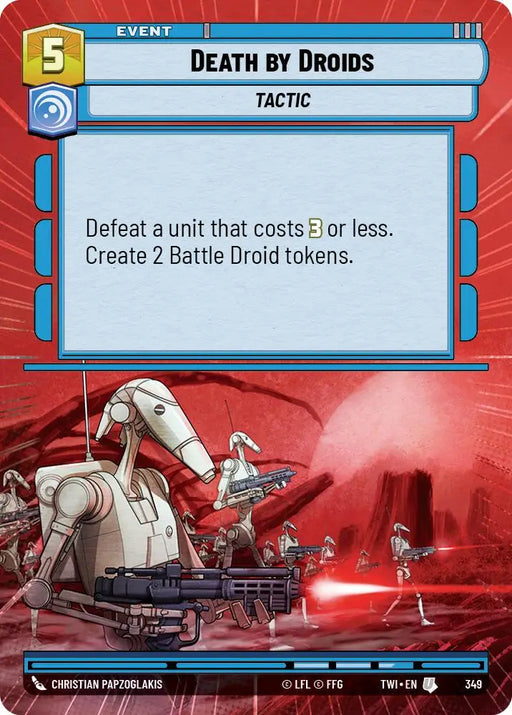 Death by Droids (Hyperspace) (349) [Twilight of the Republic] - Star Wars: Unlimited Single