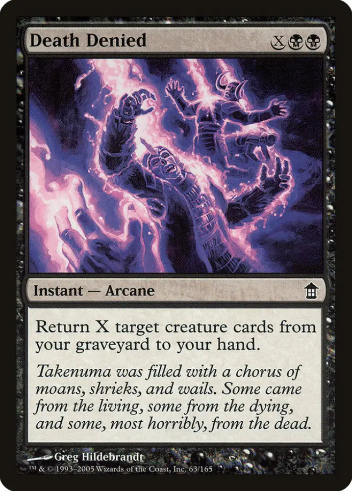 Death Denied [Saviors of Kamigawa] - MTG Single