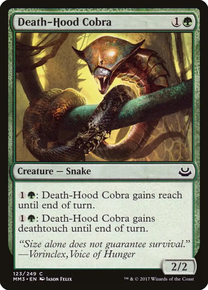 Death-Hood Cobra [Modern Masters 2017] - MTG Single