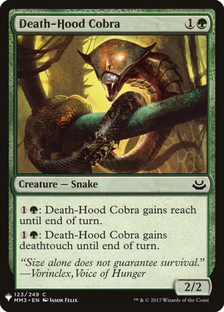 Death-Hood Cobra [Mystery Booster] - MTG Single