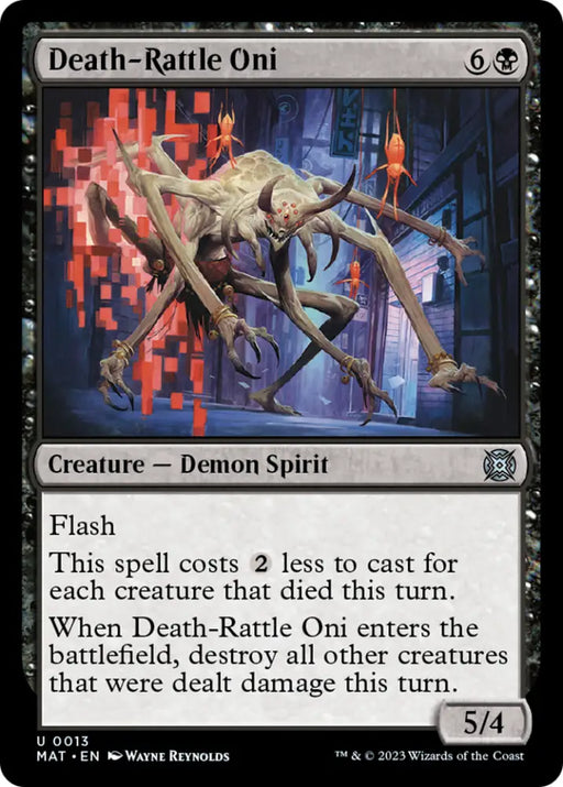 Death-Rattle Oni [March of the Machine: The Aftermath] - MTG Single