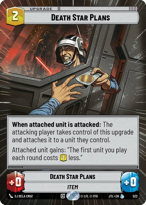 Death Star Plans (Hyperspace) (522) [Jump to Lightspeed] - Star Wars: Unlimited Single