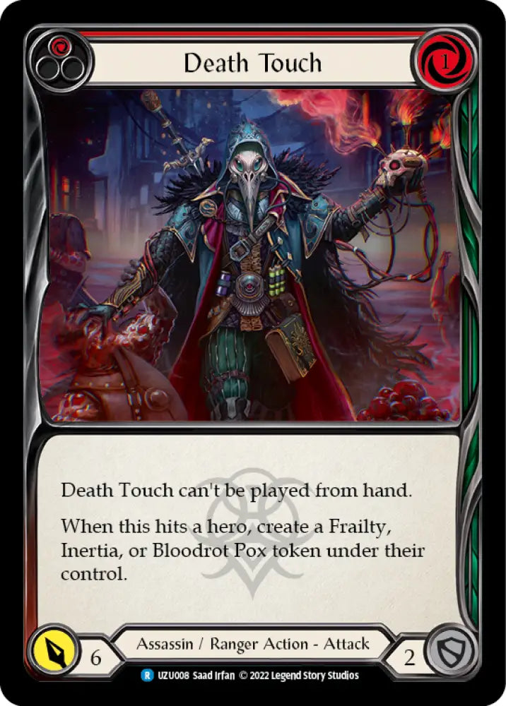 Death Touch (Red) [Outsiders] (Uzuri Blitz Deck) - Flesh And Blood Single
