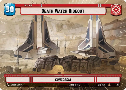 Death Watch Hideout // Shield (Hyperspace) (301 // T04) [Shadows of the Galaxy] - Star Wars: Unlimited Single