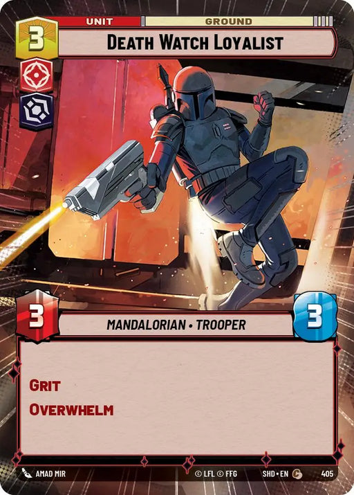 Death Watch Loyalist (Hyperspace) (405) [Shadows of the Galaxy] - Star Wars: Unlimited Single