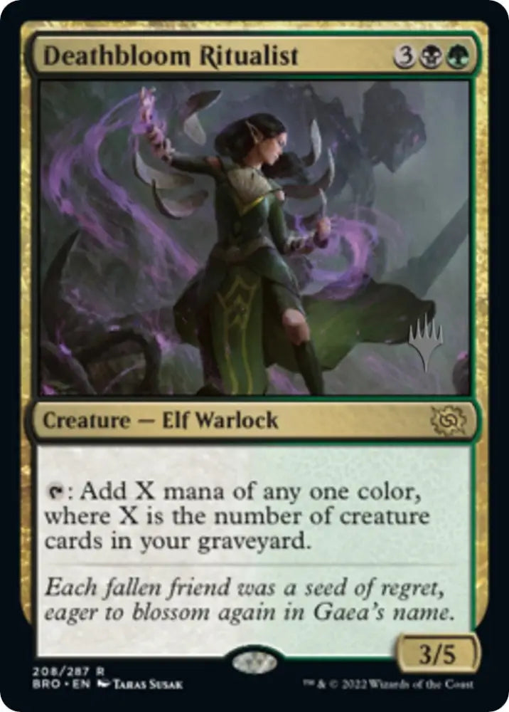Deathbloom Ritualist (Promo Pack) [The Brothers’ War Promos] - MTG Single