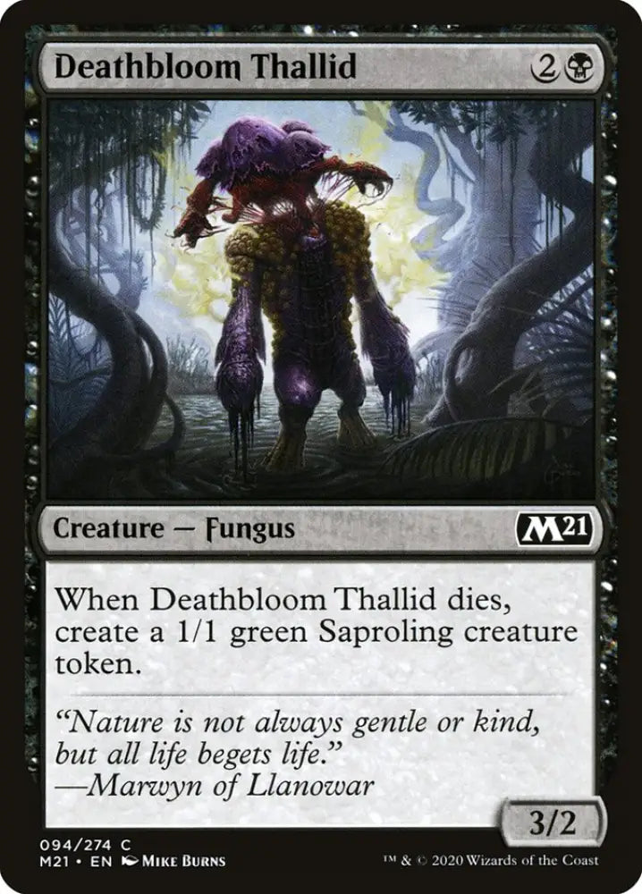 Deathbloom Thallid [Core Set 2021] - MTG Single