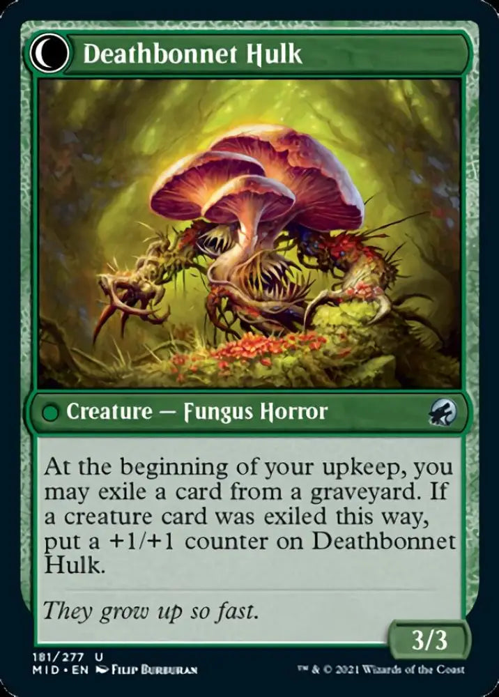 Deathbonnet Sprout // Deathbonnet Hulk [Innistrad: Midnight Hunt] - MTG Single