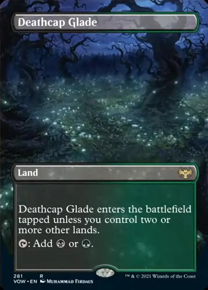 Deathcap Glade (Borderless Alternate Art) [Innistrad: Crimson Vow] - MTG Single