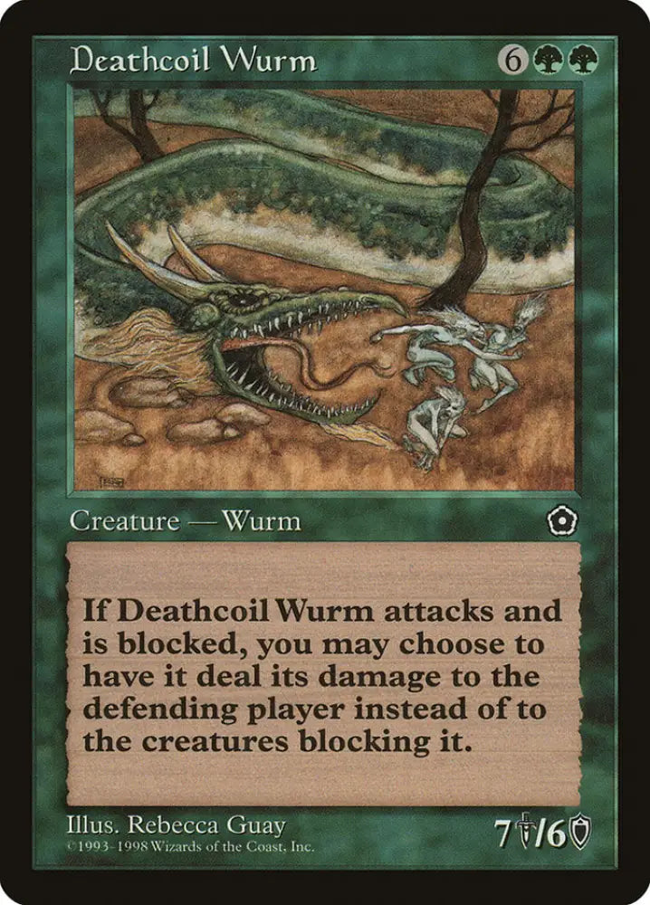 Deathcoil Wurm [Portal Second Age] - MTG Single