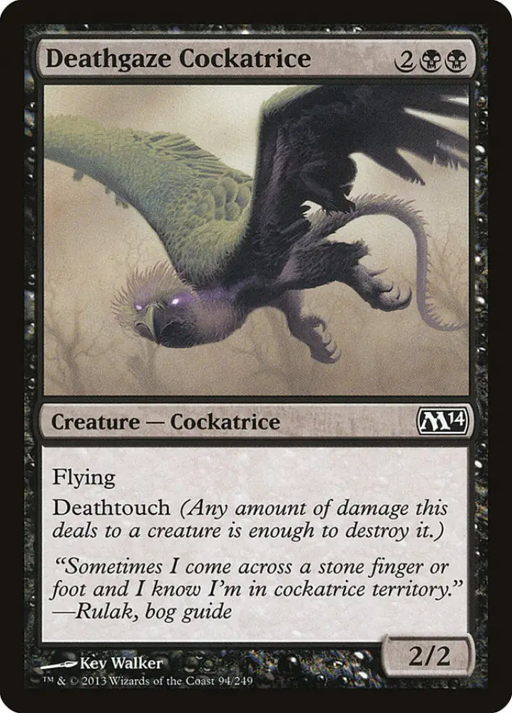 Deathgaze Cockatrice [Magic 2014] - MTG Single