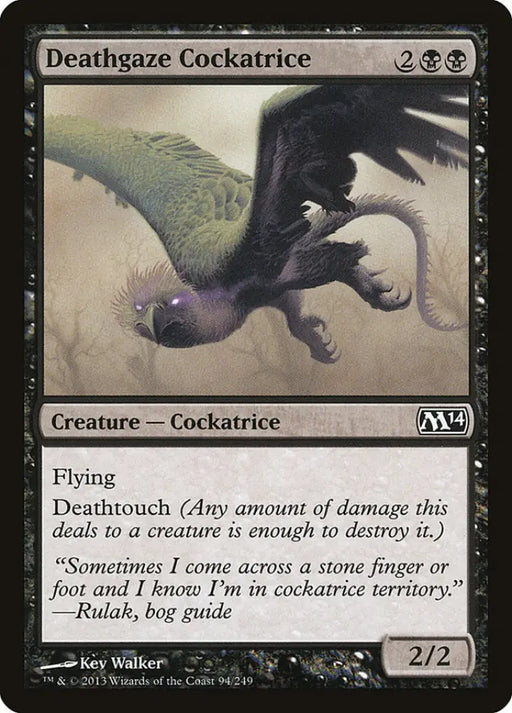 Deathgaze Cockatrice [Magic 2014] - MTG Single