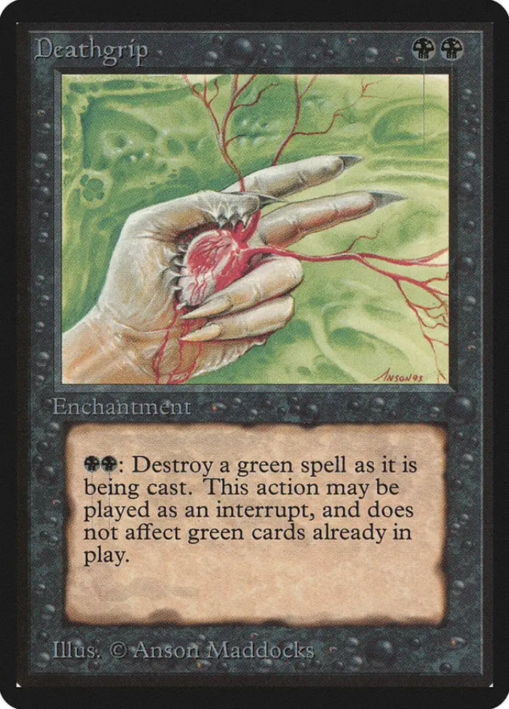 Deathgrip [Beta Edition] - MTG Single