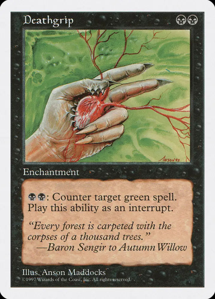 Deathgrip [Fifth Edition] - MTG Single