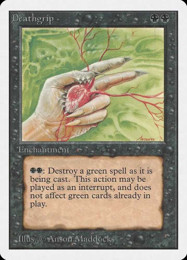 Deathgrip [Unlimited Edition] - MTG Single