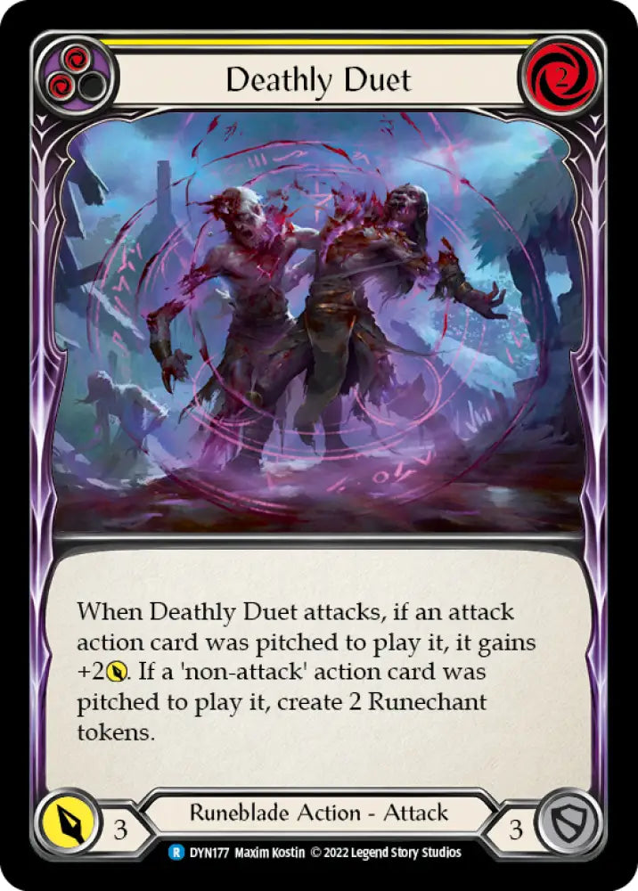 Deathly Duet (Yellow) [Dynasty] - Flesh And Blood Single